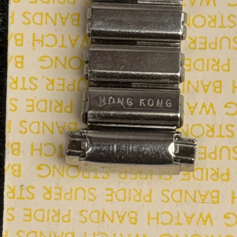 Vintage Pride Super Strong SS Expansion Watch Band R657W NOS Hong Kong Stainless